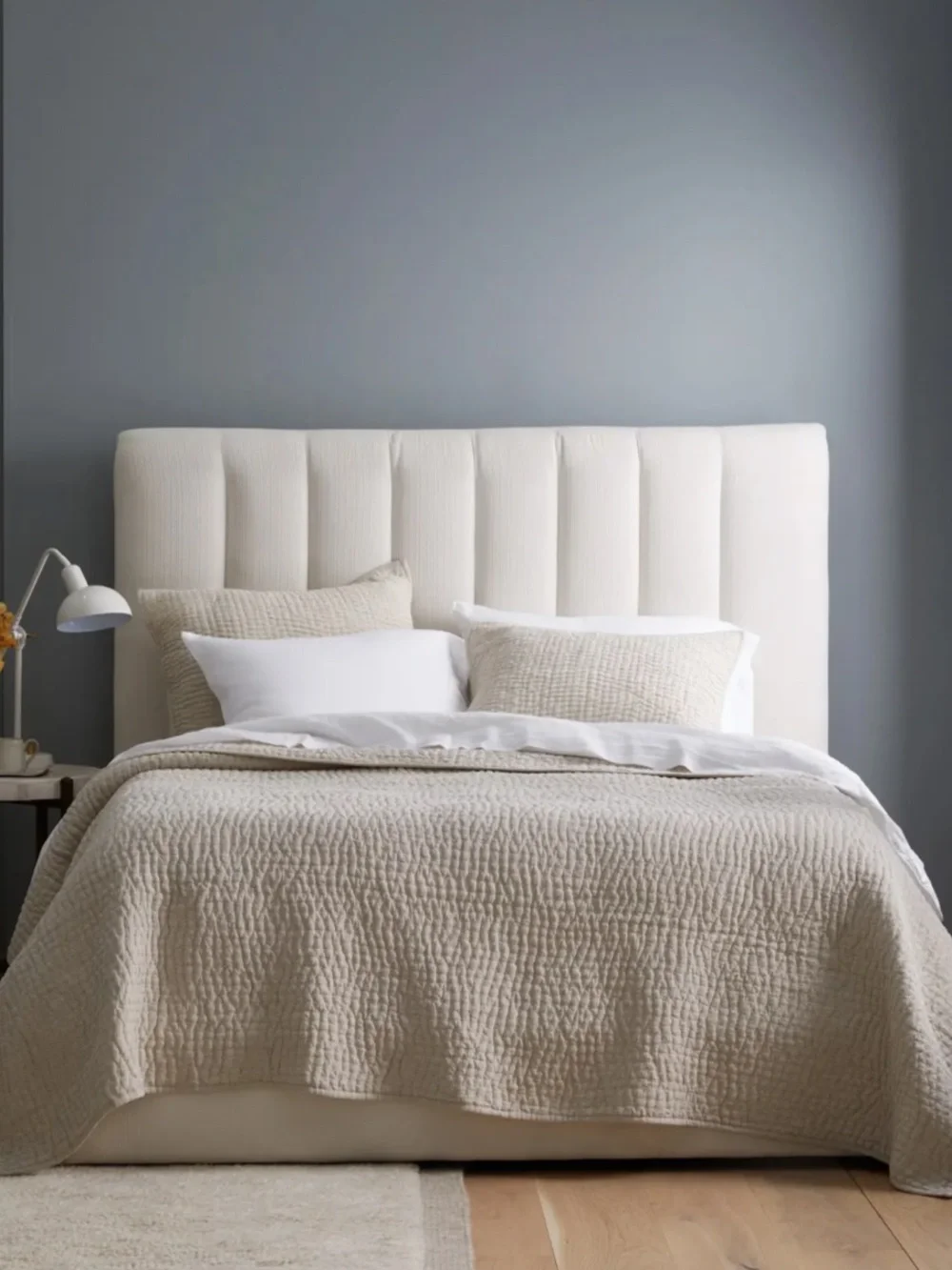 Quince NWT European Linen cotton stitch Quilt set with Sham covers (2) Natural